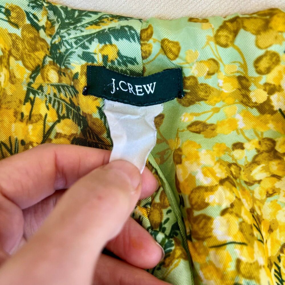 J.Crew Italian Double Cloth Wool Lady Day Coat in Vanilla Size S - Picture 5 of 16